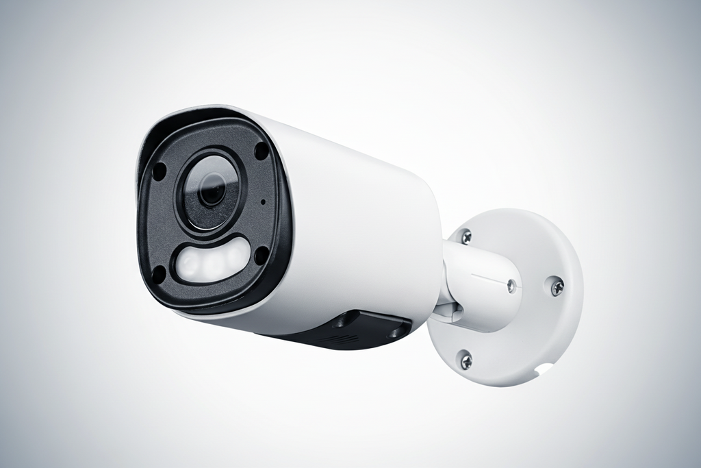 Övervakningskamera 4K 8MP PoE Utomhus IP67 – med Siren, Spotlight & 2-vägsljud (SD-kort)